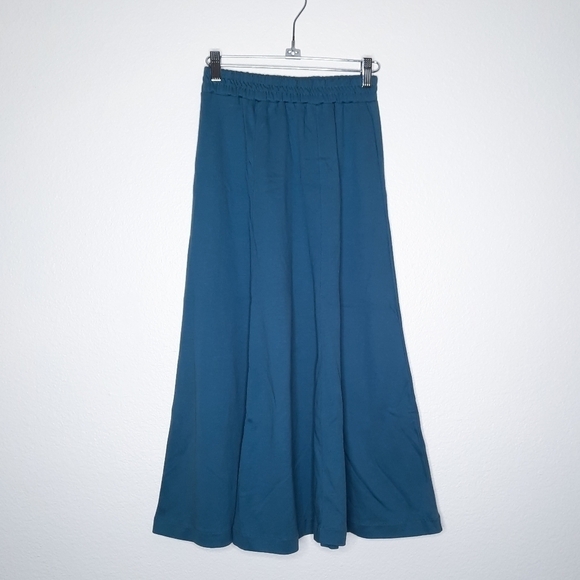 Peruvian Connection Teal Pima Cotton Top & Skirt Set XS - Picture 5 of 7